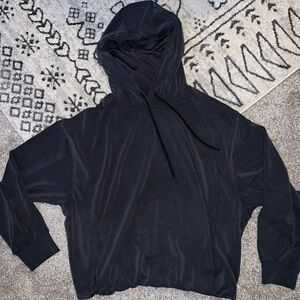 Athleta Seasoft Bubble hem grey Hoodie